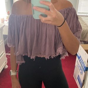 Urban Outfitters Rosa off the shoulder top